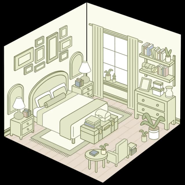 cluttered