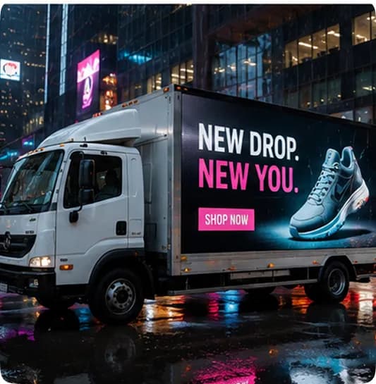 LED truck campaign example