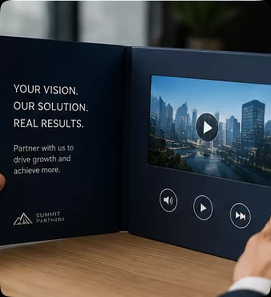 Sales presentation video brochure