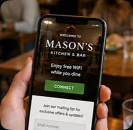 Restaurant WiFi marketing example